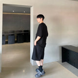 ワイドバンディングコットンハーフパンツ 2C