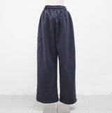 Unisex ディクションエンブロイダードバルーンシープスキンスウェットパンツ