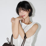 アイレットエンブロイダリーミニワンピース  (White)