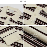 MODERN BOUCLE STRIPE COLLARKINT