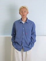 26ss Modern loosefit One pocket Check shirts 2color