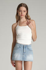 Every light denim skirt