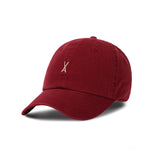 Varzar Logo Over Fit Chino Ball Cap wine