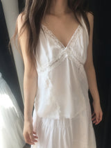 Silky lace cami blouse