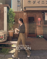 【MADE】スリットヘムハイウエストスラックス