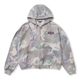 ML CROP ZIP-UP CAMO