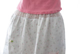 Hollow-outted floral skirt at the waist
