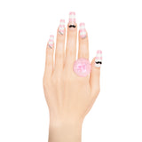 Ribbon Powder Puff Ring (2colors)