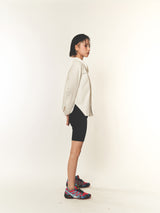 BIG COLLAR 2WAY ZIPPER SHIRT (FOR WOMEN)