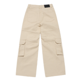 25SS FRONT POCKET WIDE  CARGO PANTS BEIGE