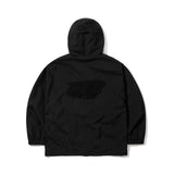 スパイダーウェブフーディドジャケット ブラック