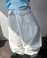 Back Check Pocket Cotton Balloon Fit Pants 5color