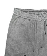 ダイアゴナルスタッドジップスウェットパンツ(グレー)
