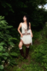 ISABEL LACE CHIFFON MINI DRESS