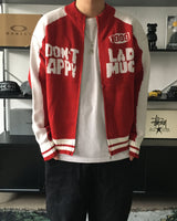 RM Nine lettering color combination knit zip-up (3C)