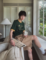 Sandry Think リンガー半袖Tシャツ