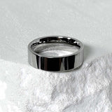 SS-6mm None logo simple ring_silver