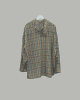 Kits hoodie check shirt (Blue)