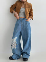 3 TAP Morrie Lace Denim Pants (2color)