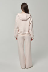 06 Crystal hooded zip-up, Pink