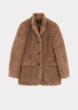 FAUX FUR SINGLE JACKET