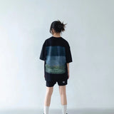 FAITH FADE UTOPIA - Umbrella Oversized Tee (Black)