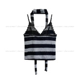 [Muffler set] Riza Race Stripe Brushed Sleeveless