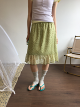 Hayes Bloom Frill Skirt (2color)