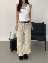 Lottie Striped Layered  Halterneck Sleeveless  ​