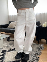 Cotton wide curved pants(4color)