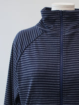 stripe zip up 