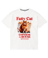 OC ファッティキャットTシャツ（アイボリー）