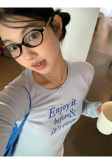 スカイレタリングスリムロングスリーブTシャツ