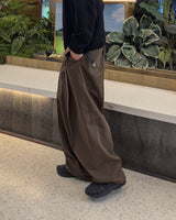 Marel One-tuck Wide Cotton Pants