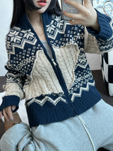 スノーフラワーハーフポロネックTニットジップアップ 🧸💙