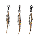 ethnic pin keyring (brown)