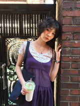 グランドフローラルボタンTシャツ (3color)