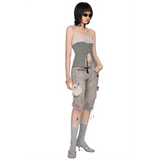 WMNS BEUTER® GREY WASH SKINEE SHORT / WMNS BEUTER® グレーウォッシュ スキニーショート