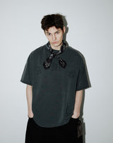 ヴィンテージペイズリーTシャツ (Ashed-charcoal)