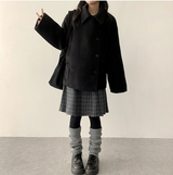 ポニーシックベルトダブルハイネックコート