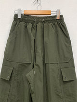 EYELET CARGO STRING PANTS (3COLOR)