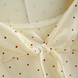 Yuni Dot Ribbon Top