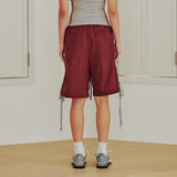 Strap Boxer Pants (WINE)