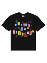ステッカーパックTシャツ (BLACK)