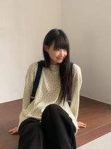 フェム フラワー オーバー ラウンド ロングスリーブ Tシャツ