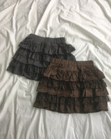 [MADE] Noma Lace Frill Banding Tiered Mini Skirt