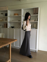 Mutin Jersey Maxi Long Skirt