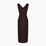 Olivia Dress in Espresso