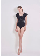 Hepburn swimsuit Black