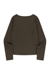 SQUARE NECK RIBBED TOP